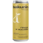 Напиток безалкогольный сильногазированный "Ботаникалс груша и жасмин" Bakunin ж/б 330мл