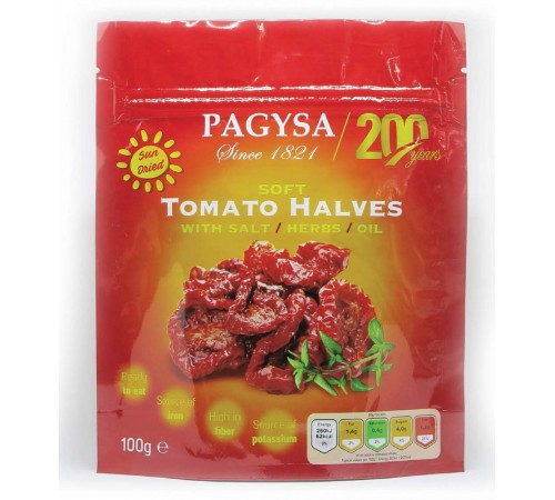 Томаты вяленые с маслом и травами Pagysa 100гр