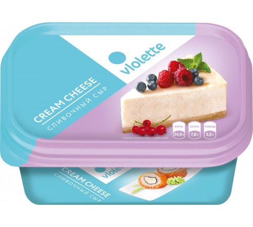 Сыр творожный сливочный Виолетта 180г

