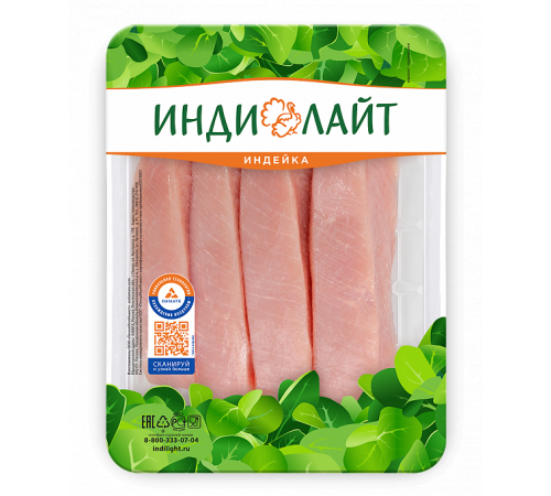 Стейк грудки индейки охлажденный Индилайт 1кг
