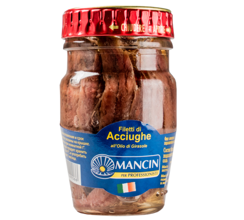 Анчоусы филе в масле Mancin 78г
