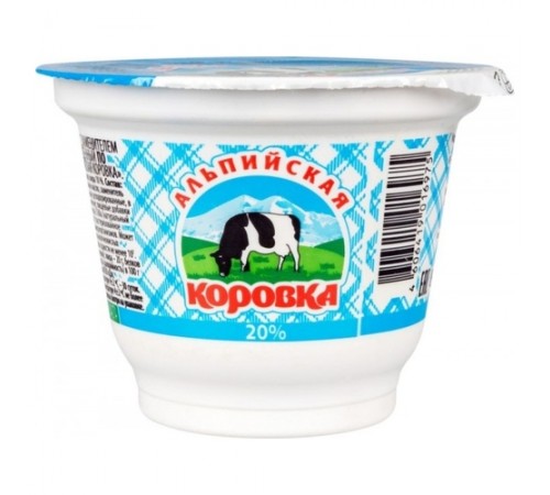 Молокосодержащий продукт Альпийская Коровка 250 гр 20 %

