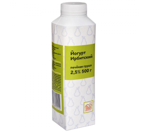 Йогурт питьевой Печеная груша Ирбитский 0,5 л 2,5%