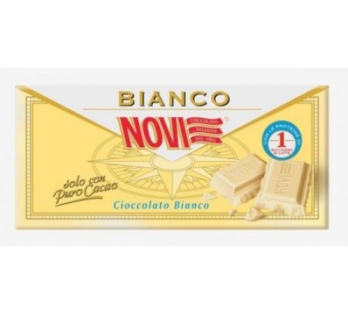 Шоколад молочный белый NOVI 100гр
