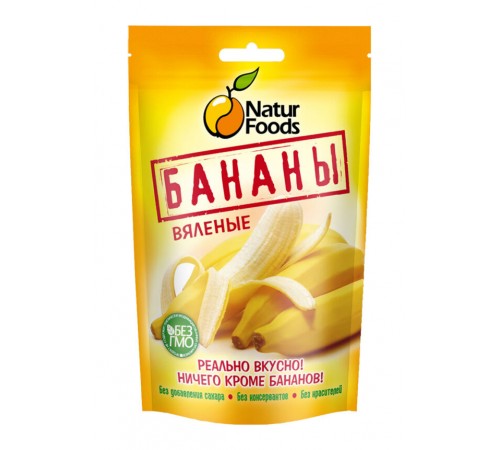 Бананы вяленые Natur Foods 200гр
