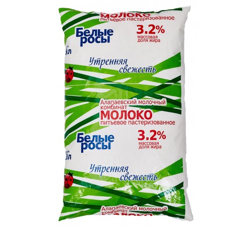Молоко пастеризованное Белые Росы 1л 3,2%
