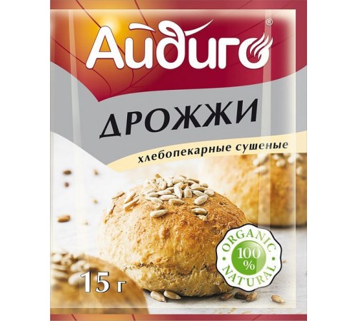 Дрожжи хлебопекарные сушеные Айдиго 15 гр