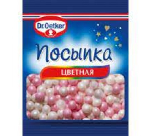 Посыпка цветная жемчужинки Dr.Oetker 10 гр