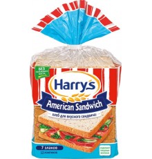 Хлеб American Sandwich 7 злаков HARRYs 470г