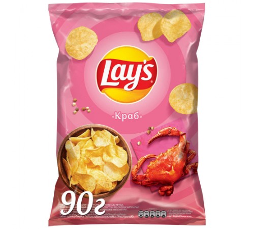 Чипсы картофельные краб Лейс 70 гр