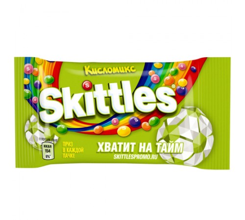 Драже жевательное кисломикс Скиттлс 38гр