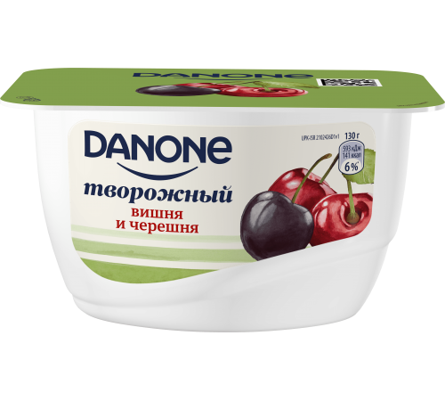 Творожок Вишня черешня Данон 110 г 3,6%