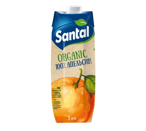 Сок апельсиновый Santal Органик 1л