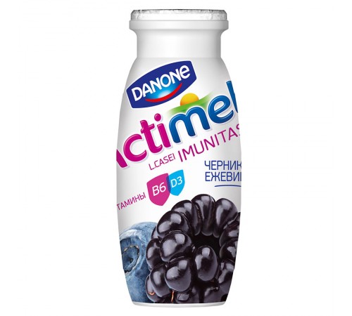 Напиток кисломолочный Черника Ежевика АКТИМЕЛЬ 100гр 2.5%

