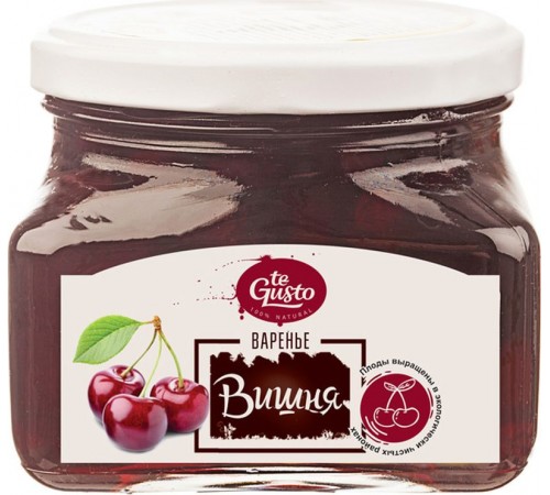 Варенье из вишни te Gusto 430г