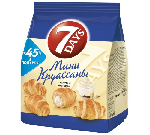 Круассаны Ваниль мини 7Дней 105г