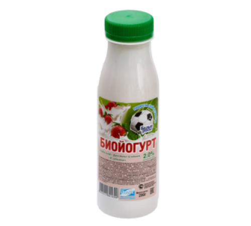 Биойогурт питьевой Бифилайф фруктово-ягодный клубника БЕЛЫЕ РОСЫ 290 г 2%
