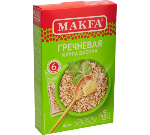 Крупа гречневая Макфа 400гр