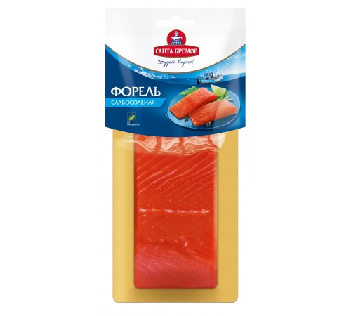 Форель филе-кусок слабосоленая Санта Бремор 150гр