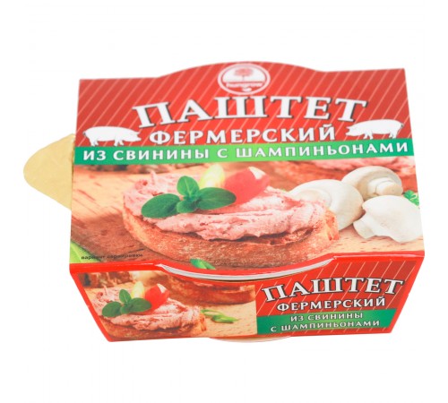 Паштет фермерский из свинины с шампиньонами Хангроу 90 г
