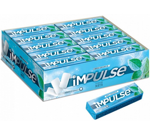 Резинка жевательная Impulse 14 гр
