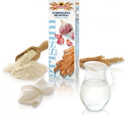 Палочки хлебные Гриссини с чесноком Panealba 125 гр
