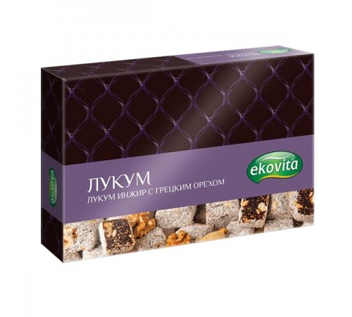 Лукум Инжир с грецким орехом Эковита 125 гр
