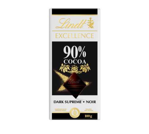 Шоколад горький какао 90% Lindt 100г