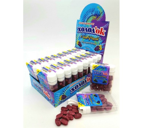 Драже сахарное с шипучкой Холодок 14гр