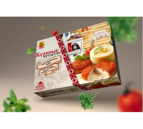 Котлета куриная с картофельным пюре замороженные Государь  300гр