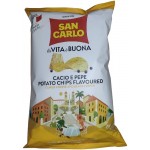 Чипсы картофельные Сан Карло со вкусом сыра и черного перца 100гр Италия