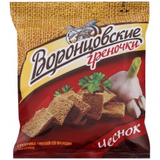 Сухарики греночки чеснок Воронцовские 60 гр