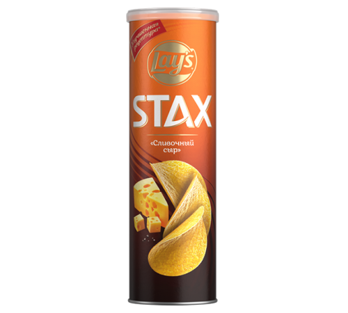 Чипсы картофельные Сливочный сыр Лейс STAX 140г