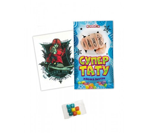 Резинка жевательная Супер тату 2гр