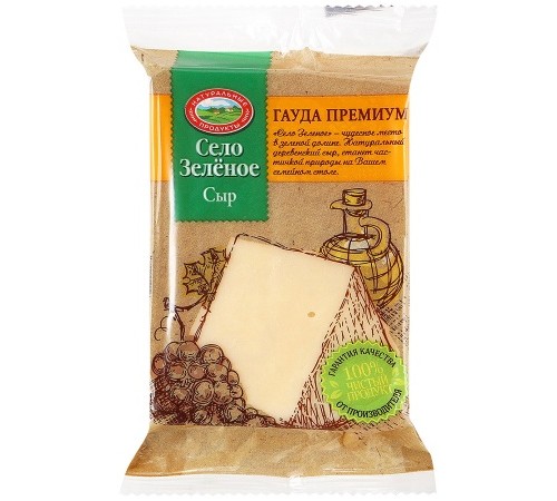 Сыр Гауда Премиум Село Зелёное 250г 40%
