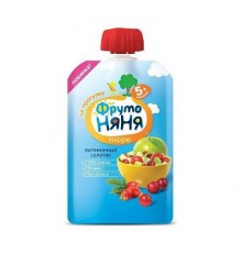 Пюре фруктовое витаминный салатик ФрутоНяня 90 гр