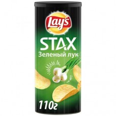 Чипсы картофельные зеленый лук Лейс STAXX 110г