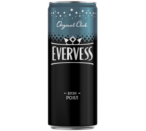 Напиток газированный Блэк роял Эвервесс 0,33л