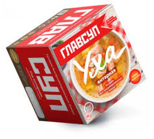 Суп Уха янтарная замороженная Главсуп 250гр