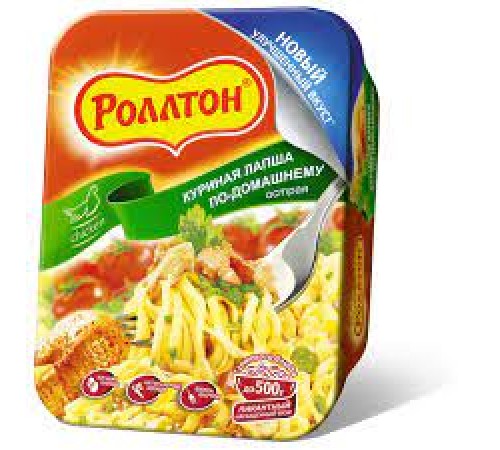 Лапша быстрого приготовления Курица острая Ролтон 90гр