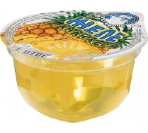 Желе ананас с кусочками фруктов 150гр
