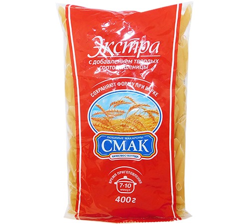 Макароны перья СМАК 400гр
