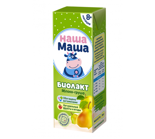 Биолакт Яблоко-груша Наша Маша 200мл