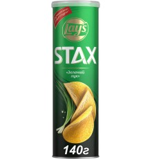 Чипсы картофельные зеленый лук Лейс STAX 140г