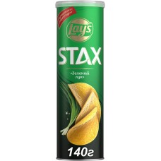 Чипсы картофельные зеленый лук Лейс STAX 140г