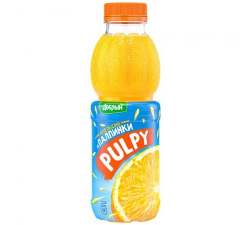 Напиток сокосодержащий Палпи апельсин с мякотью Добрый 0,45 л