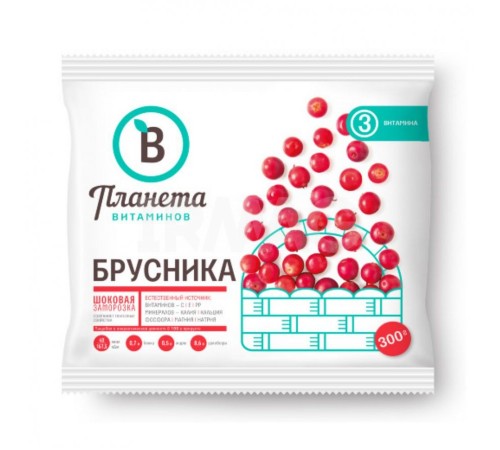 Брусника быстрозамороженная Планета Витаминов
