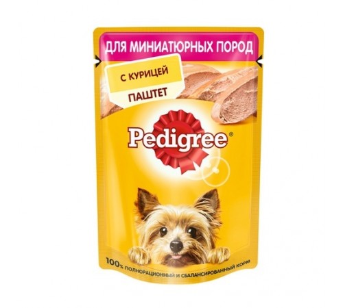 Корм для собак Курица паштет Pedigree 80 гр