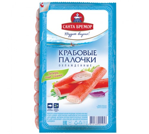 Крабовые палочки охлажденные Санта Бремор 200г
