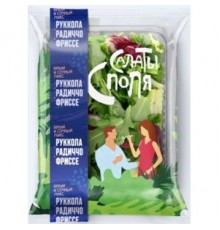 Салат свежий руккола радиччо фриссе 75гр
